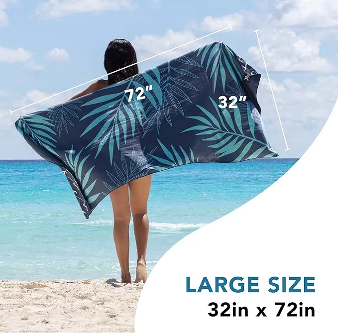 Youphoria Microfiber Travel Towel Fast Drying Lightweight - Quick Dry Towel for Camping, Beach, Backpacking, Hiking & Sport