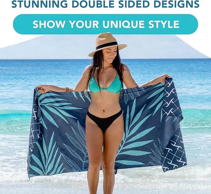 Youphoria Microfiber Travel Towel Fast Drying Lightweight - Quick Dry Towel for Camping, Beach, Backpacking, Hiking & Sport