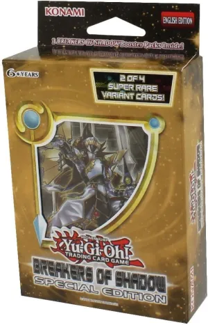 YuGiOh Breakers of Shadow Booster Box: Special Edition Mini Box - 3 packs   2 holos