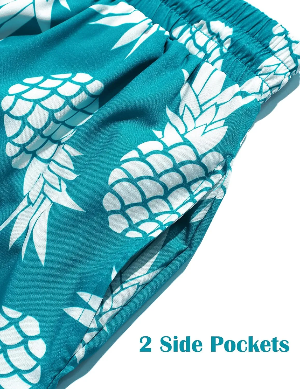 ZAFUL Mens Swim Trunks Quick Dry Swim Shorts Pocket Mesh Lining 2 in 1 Board Short Elastic Waistband Swimwear Bathing Suit