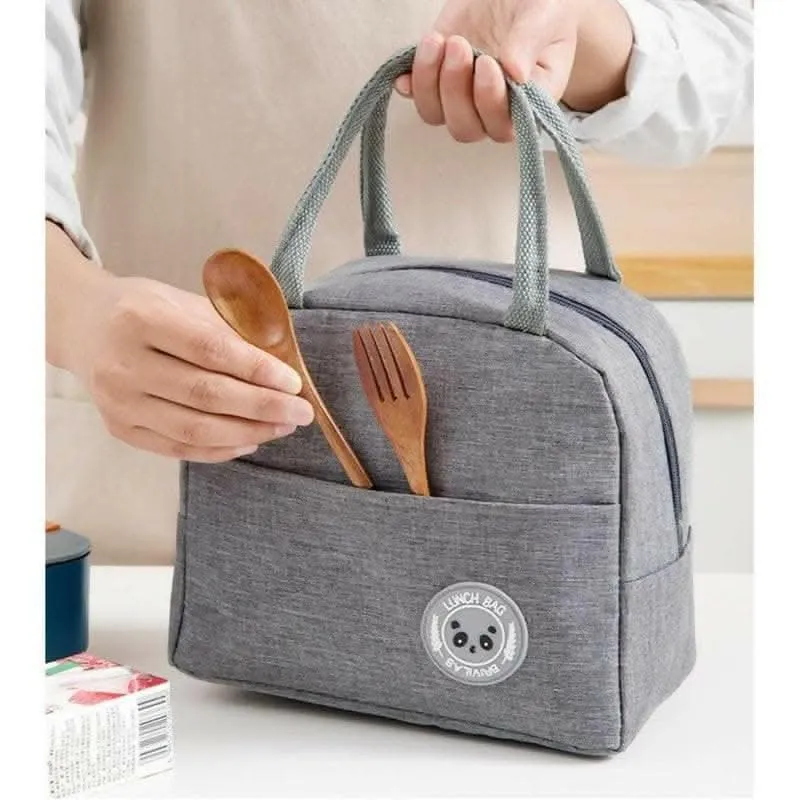 ZEVORA Insulated Lunch Bag for Office School Picnic (MULTI-COLOURS)