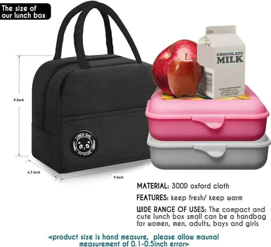 ZEVORA Insulated Lunch Bag for Office School Picnic (MULTI-COLOURS)