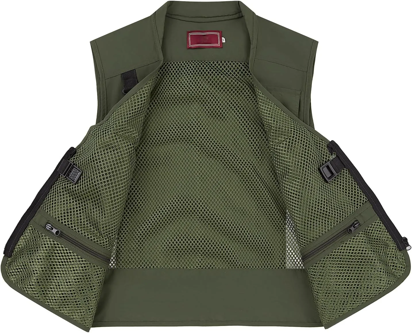 Ziker Women Mesh Breathable Outdoor Quick Dry Safair Cargo Fishing Travel Vest with Multiple Pockets